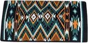 EQUIGEAR Western Show Horse Saddle Blanket New Zealand Wool Western Design Handmade Saddle Blanket Top Wool Pad Sensor Flex (Customization Available) AQ1 (34" x 42")
