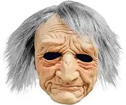Realistic Face Mask for Adults Human Face Old Man Mask Wrinkle Face Mask Halloween Scary Mask Ghost Alien Mask Face(24au1)