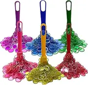MR CHIPS 6 Bingo Magnetic Wands & ¾ Inch Plastic Chip Set with Metal Rings – 600 Upgraded Pieces Bingo Chips Magnetic, USA Made to Support American Jobs – Blue, Red, Green, Purple, Yellow & Pink