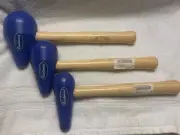 Eastwood Molecular Teardrop plastic mallet set (3pc) 2, 2 1/2, 2 3/4 wood handle