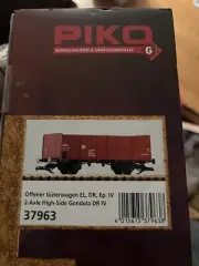 PIKO G Scale New German National DR IV 2-Axle Gondola 37963 Train Set