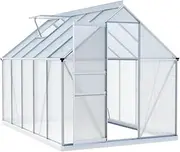 Green Fingers Greenhouse Aluminium Premium Garden Storage Shed 3.1Mx1.9Mx2.0M