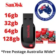 SanDisk 16GB 32GB 64GB 128GB Cruzer Blade USB 2.0 Flash Thumb Drive SDCZ50