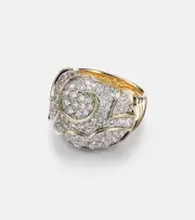 [Marina B] Marina B Onda Bombe 18kt gold ring with diamonds N gold