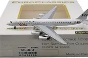 Pre-Built Model Aircraft 1:400 14CM Finished Model Scale Airplanes AC419998 for SAS DC-8-62 SE-DDU Diecast Aircraft Model Kit Miniature Airplane Model