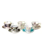 [Royal Albert] 100 Years Teacups & Saucers 1900 40S Set of 5