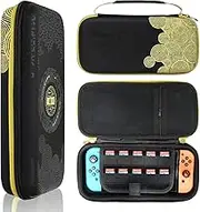 BONHHC Carry Case Compatible with Switch, Protective Case Switch Pro, Switch Pro Bag, Hard Case Carry Bag Travel Portable Protection with Pockets for Switch Pro, Compatible Games Controller