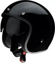 Saturn Open Face Street Helmet Gloss Black Small Z1R 0104-2253
