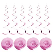 18 Pcs Light Pink Party Hanging Single Strip with Hang Tag String,Hook