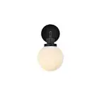 Living District Hanson 1 Light Wall Sconce, Black/Frosted - LD7030W8BK