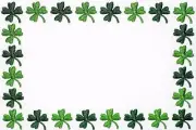 Four Leaf clover embroidered Quilt Label Custom made for quilt tops or blocks