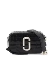 Marc Jacobs The Croc Embossed Shoulder Snapshot Bag