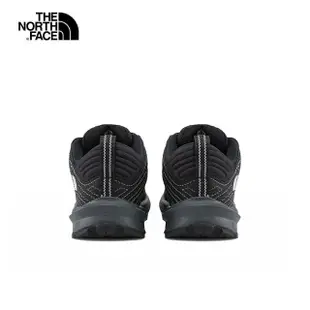 【The North Face 官方旗艦】北面兒童黑色防水透氣休閒徒步鞋｜5LXGKX7