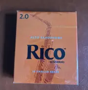 Rico 2.0 Strength Reeds for Alto Sax, Pack of 10