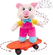 [Gfilay] Song Skateboard Pig Stuffed Animal Toy