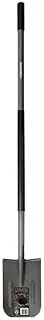 Fiskars Ergonomic Post Hole Shovel, Black/Grey