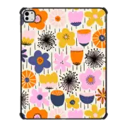 iPad Pro 13-inch (M4) iPad Impact Case Retro Flowers by Sandra Hutter