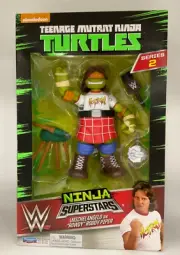 Teenage Mutant Ninja Turtles WWE Ninja Superstars Michelangelo Rowdy Roddy Piper