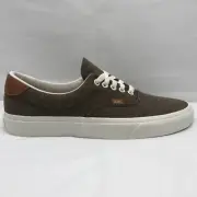 VANS Era 59 (Flannel) Mens Size 9.5 / Womens 11, Dusty Olive White | VN0A38FSU4N