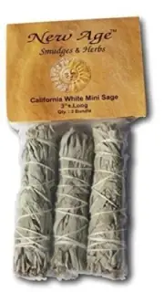 Newage White Sage Smudge Stick 4" 3 pack Herb House Cleansing Negativity Remo⚡