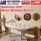 End of Bed AU Bedroom Suite Upholstered Tufted European Half Moon Window Bench