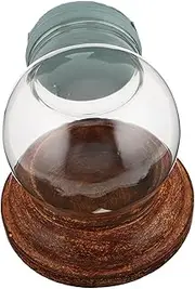 HAWILLOSCH DIY Globe Kit Round Glass Dome Empty Display Cloche Craft Globe Base for Boys and Girls Boys Decorative Glass Spheres