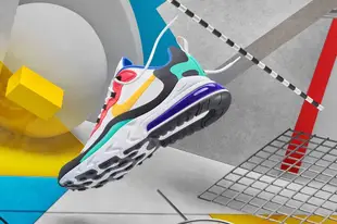 【Luxury】NIKE AIR MAX 270 REACT BAUHAUS配色 經典氣墊 男女球鞋 韓國代購 正品