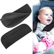 DILUSILK 2 Pack Car Seat Belt Pads, Baby Stroller Car Seat Strap Covers, Universal Harness Pads, Backpack Shoulder Pad, Multifunctional Seat Belt Pad Cover for Newborns Infants and Kids