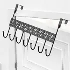 Black Clothes Storage Rack Heavy Duty Key Holder Over The Door Hook Bedroom