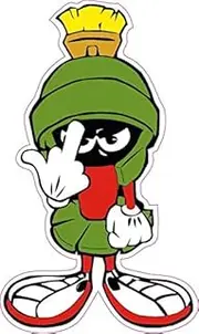 Marvin the Martian F you Decal 5"