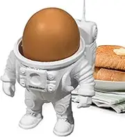 Reusable Egg Cups, Astronaut Egg Cup Tray, Snack Base Rest, Kitchen Gadget Organizer, Table Decoration, (Set of 2), for Countertops Picnics and Desk Use