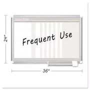 MasterVision In-Out Magnetic Dry Erase Board, 36x24, Silver Frame