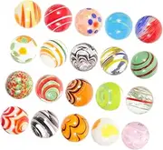 ADOCARN 20pcs Glass Marbles Decorative Marbles Beads Catching Game Mini Marbles Marble Ball Marbles for
