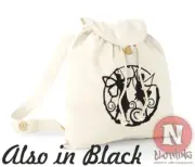 Fairy dance backpack fairycore holiday school college organic cotton day bag