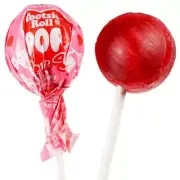 20 Cherry Tootsie Roll Pops Chewy Chocolate Center Candy Lollipops