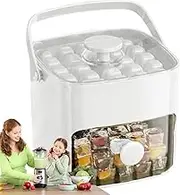Ice Tray with Lid | Chilling Cube Making Box with Handle | Portable Large Capacity Ice Maker Tool for Gathering Picnic Camping Kitchen Party