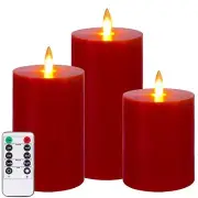 Flickering Flameless Candle, LED Candle with Remote Control and Timer, Batter...