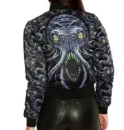 Blackmilk metal space cthulhu gothic goth pirate monster tentacle bomber jacket