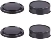 Rear Lens Cap & Body Cap Set Compatible with Canon FD Mount Lens & FL Mount Lens