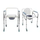 Bedside Commode Chair Bedside Potty Chair Large Weight Capacity Brake Universal