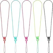 yueton Pack of 5 Detachable Neck Strap Band Lanyard for Cell Phone Camera iPod Mp3 Mp4 USB Flash Drive ID Card Badge Other Electronic Devices