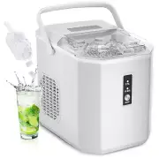 Countertop Ice Maker – 26Lbs/Day, Portable, Self-Cleaning (White)