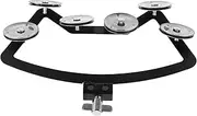 Levemolo Sturdy Drum Mount Tambourine with Easy Installation Replaceable Bell Drum Handbell for Percussion Instruments present for Music Lovers