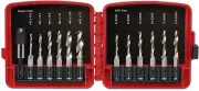 13 pc Combination Drill & Tap Bit Set with Quick Change Adapter 1/4" Hex Shank