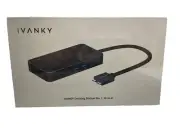 Ivanky VCD03 12 In 2 USB-C Macbook Pro Docking Station Dual 4K@60 Hz NIB