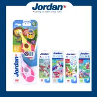 在飛比找蝦皮購物優惠-Jordan兒童牙刷+兒童牙膏 (0-2歲女款) 挪威設計大