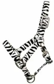 Showman® Feau Leather Zebra striped Pony halter
