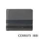 【Cerruti 1881】限量2折 頂級小牛皮12卡短夾 全新專櫃展示品(灰色 5696M)