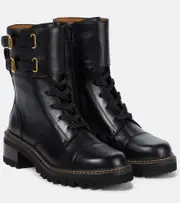 [See By Chloe] See By Chloé Mallory leather ankle boots AU 5 black