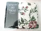 Vtg USA Springmaid Floral 180 Percale Luxury No Iron 50/50 Twin Fitted Sheet erc